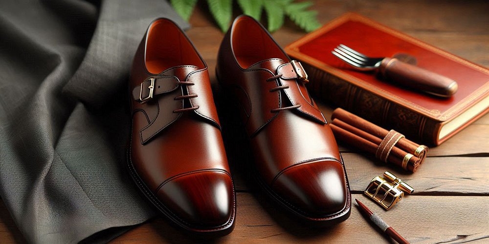 Brown Monk Strap Shoes